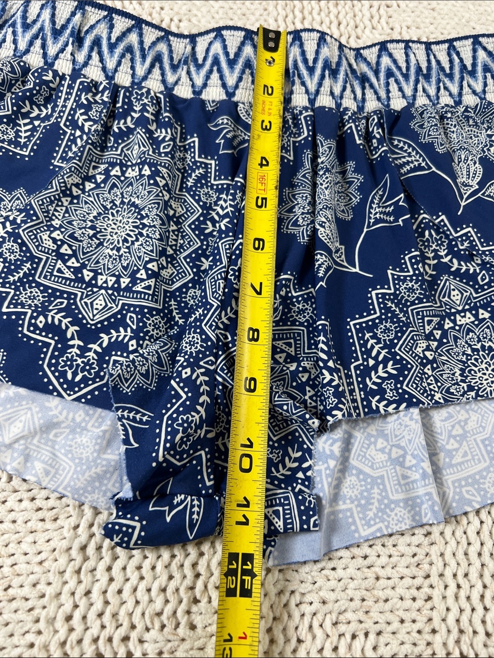 Rip Curl Floral Stretch Workout Running Active Booty Shorts - Picture 14 of 14